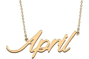 HUAN XUN Personalized Jewelry Custom Initial Pendant Custom Name Necklaces for Women Womens