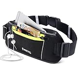 FREETOO Running Belt, Running Waist Pack Bounce Free Waist Pouch Exercise Workout Belt for Women&Men, Ideal for Apple iPhone 8/7/6s/6 (Black&Green) (Extra Large (11.6