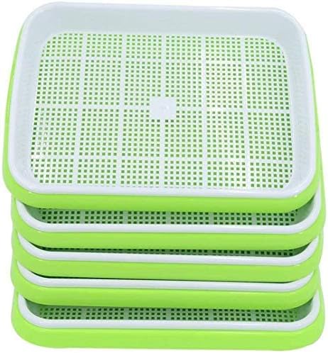 Ronzhy Seed Sprouter Tray, 5Pcs Seed Germination Tray Hydroponics Growing Kits BPA Free Nursery Tray for Seedling Planting Great for for Garden Home Office