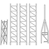 ROHN 45SS040 45G Series 40' Self Supporting Tower Kit, No Ice