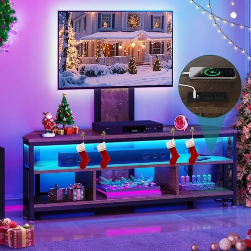 YITAHOME TV Stand with Mount for 70/65/55 inch TV, Entertainment Center with St…
