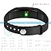 Beasyjoy Fitness Tracker with Heart Rate Monitor Waterproof Sports Bracelet Activity Run Exercise Tracking Armband Step Walking Counter Wireless Wristband Pedometer for iOS and Android Black