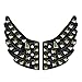 Shwings Lace On Black Foil Square Copper Nail One Size Fabric Shoe Wings