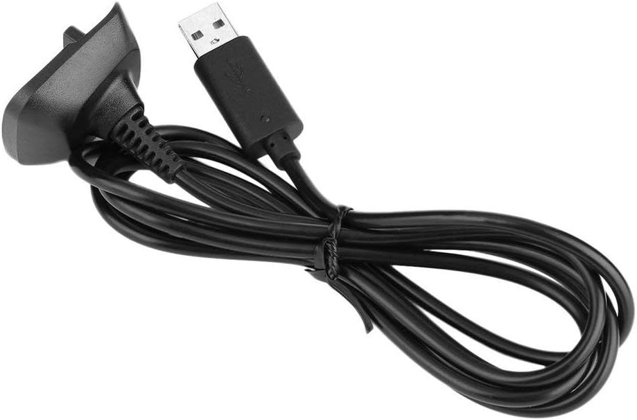 Quanna Super Long Charging Cable USB Charger Rechargeable Battery Pack Cable Cord Suitable for Xbox for 360 Controller Black