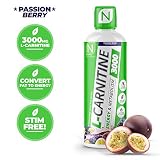 NutraKey L-Carnitine 3000 Passion Berry Liquid, 16 Ounce