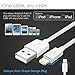 Dreo USB to Lightning Cable Apple MFI Certified 3 Pack Charging Cord - Super Fast Charge and Data Transfer - Thick Cord - 3 Feet(1 Meter) (White)