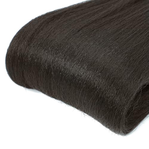 Xusuperb Pre Stretched Braiding Hair Dark Chocolate Brown 30 Inches Kanekalon Easy Braids Hair Extension for African Braids 6 Packs Soft Yaki Extension Fake Hair for Braiding (#4)