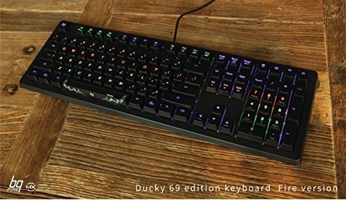 Ducky 69 Edition - Fire Version Hybrid LED Backlit Keyboard