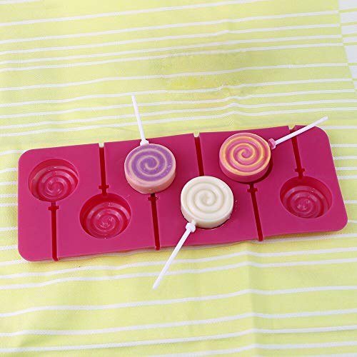image for Webake Lollipop Mold With Sticks 3 Pack Sucker Molds Chocolate Hard Ca