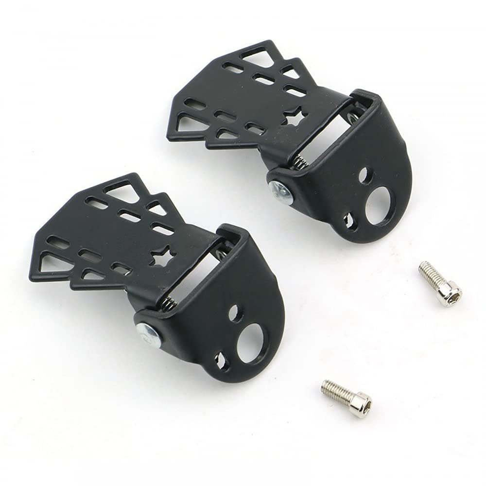 MiOYOOW 1 Pair Bicycle Rear Pedals, Folding Bike Pegs Non-Slip Bikes Foot Rest Plates for Mountain Bicycle E-Bike