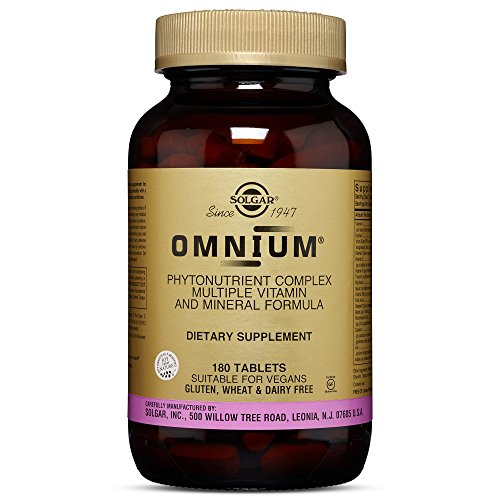Solgar – Omnium Phytonutrient Complex Multiple Vitamin & Mineral Formula, 180 Tablets