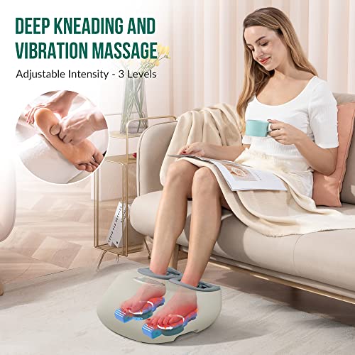 Snailax Shiatsu Foot Massager with Heat, Deep Kneading, Compression,  Vibration, Feet Massager Machine for Plantar Fasciitis, Neuropathy, Foot  Warmer Under Desk, Size 13, Gifts for Men, Women in Dubai
