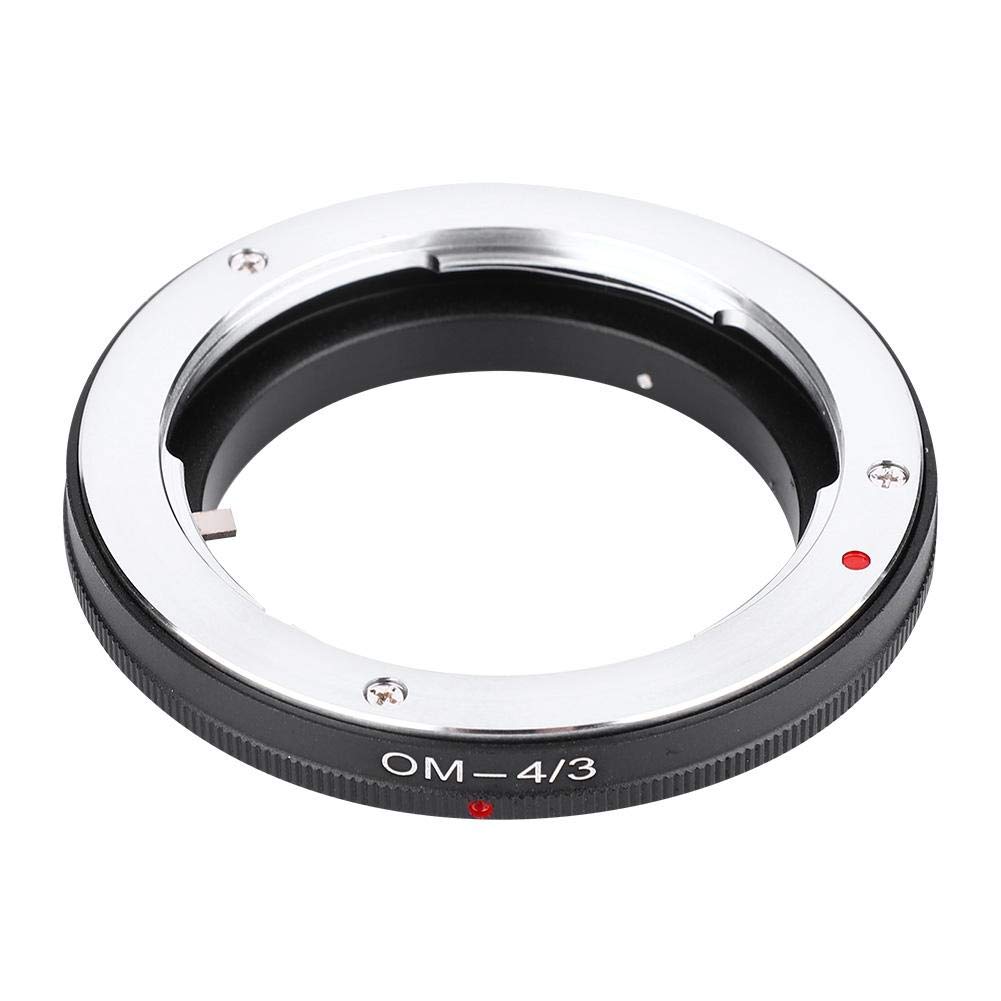 Manual Focus Lens Adapter Ring,OM-4/3 Metal Manual Control MF Camera Converter for Olympus OM Lens to for Olympus 4/3 Mount Camera E510 E500 E400,Infinity Focus/Aperture Priority/Manual Exposure