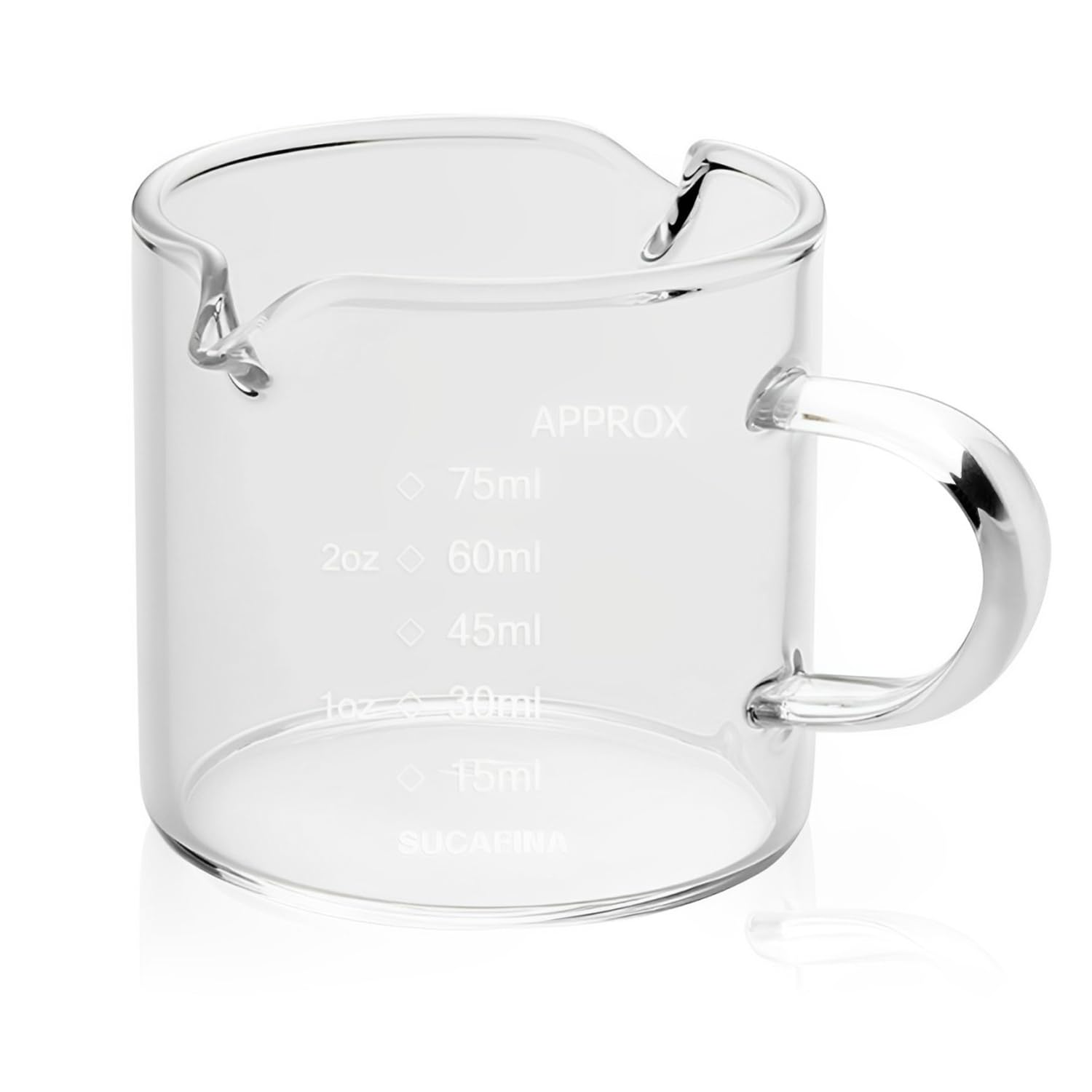 LATRAT Ounces Measuring Cup with Scale Kitchen Glass Measuring Cup, Milk Jug with Scales Milk Coffee Espresso Jug Baking Tool 100 ml