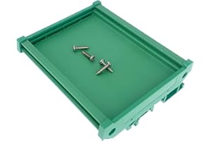 Jienk PCB DIN Rail Mount Carrier, Circuit Board Mounting Holder for 35mm Wide DIN Rail PCB 100mm*72mm