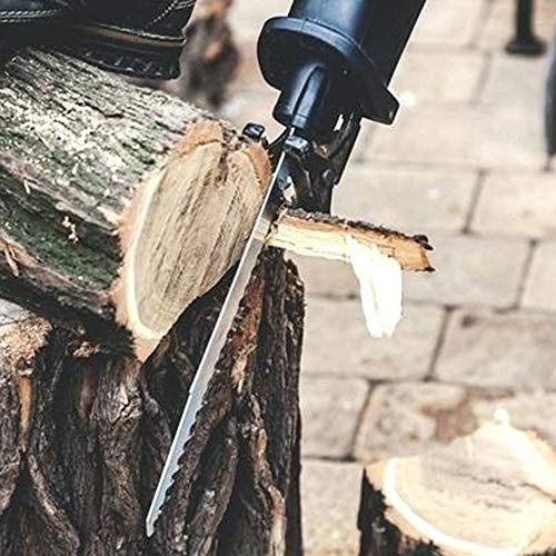 5 Pack 3-TPI Fast Wood Cutting Reciprocating Saw Blades, HCS Big Tooth Reciprocating Saw Pruning Blades For Fast Clean Cuts Through All Types of Wood