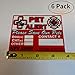 SpySpot 6 Pack Pet Alert Sticker, 4