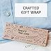 Beard Comb for Men Pocket Folding Combs for Mustache & Hair Travel Natural Wooden Comb with Real Man Engraving - Perfect for Use w/Beard Balm Oil (Half Skull)
