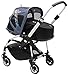 Bugaboo Bee Breezy Sun Canopy, Botanic - Extendable Sun Canopy with UPF Sun Protection and Mesh Ventilation Panels