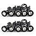 YITAMOTOR 10 X 5730 9W 18mm Eagle Eye LED Car Motor DRL Backup Red Lights bulbs 12V