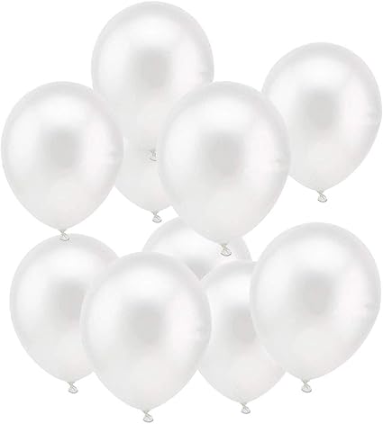 O Kinee Blanc Ballon Nacre 100 Ballon Baudruche Blanc Helium Latex 30cm Pour Mariage Naissance Bapteme Baby Shower Fille Anniversaire Fete Amazon Fr Cuisine Maison