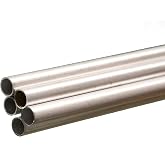 K&S Precision Metals Round Aluminum Tube 1113 – 1/4" OD x 0.014" Wall x 36" Long – DIY Crafts, Model Building, Home Projects,