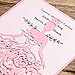 ponatia 25PCS Laser Cut Crown Wedding Invitations Cards For Birthday Sweet 15 Quinceañera Party Invite, Wedding Bridal Engagement Invite (Pink)