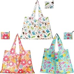 Terrava 3 Pcs Extra Large 50Lbs Foldable Reusable