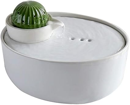 Cpatog Fontaine à Eau Pour Chat Céramique Fontaine à Eau For