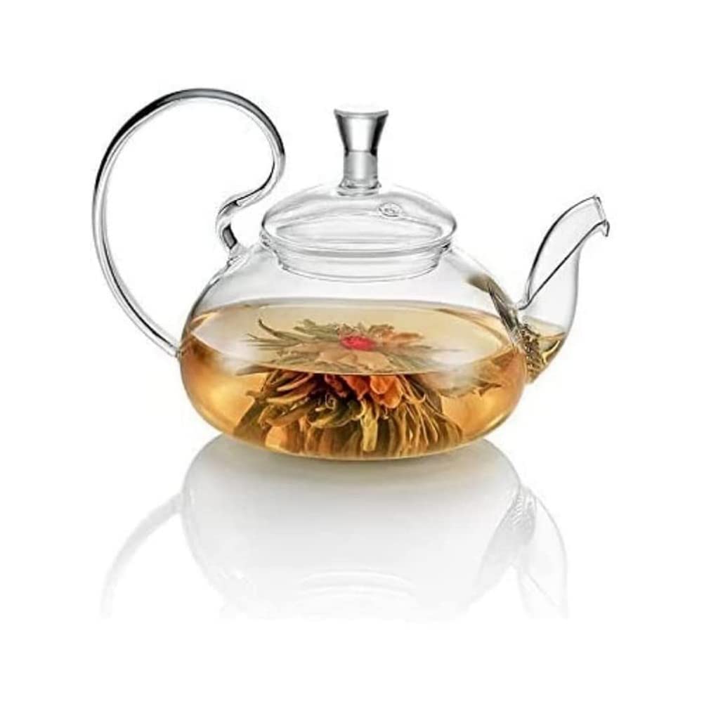 TEA SOUL Glass Teapot with Stainless Steel Spout, Transparent, 500 ml