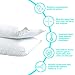 Niagara Waterproof Pillow Protectors Standard 4 Pack Cotton Terry 100% Waterproof Zippered White Pillow Encasement Washable Long Life Soft