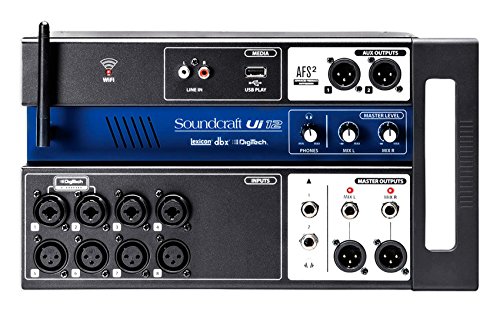 Soundcraft Ui12 12 Input Digital Mixer w/Wifi+App Control+Recording+Mics+Cables