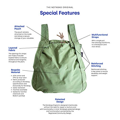 notabag convertible tote backpack