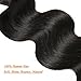 Mureen Brazilian Hair 3 Bundles with Closure Body Wave 4×4 Virgin Hair Lace Closure with Bundles Unprocessed Human Hair Extensions Weave Weft With Closure Natural Color (20 22 24 +18, Free Part)