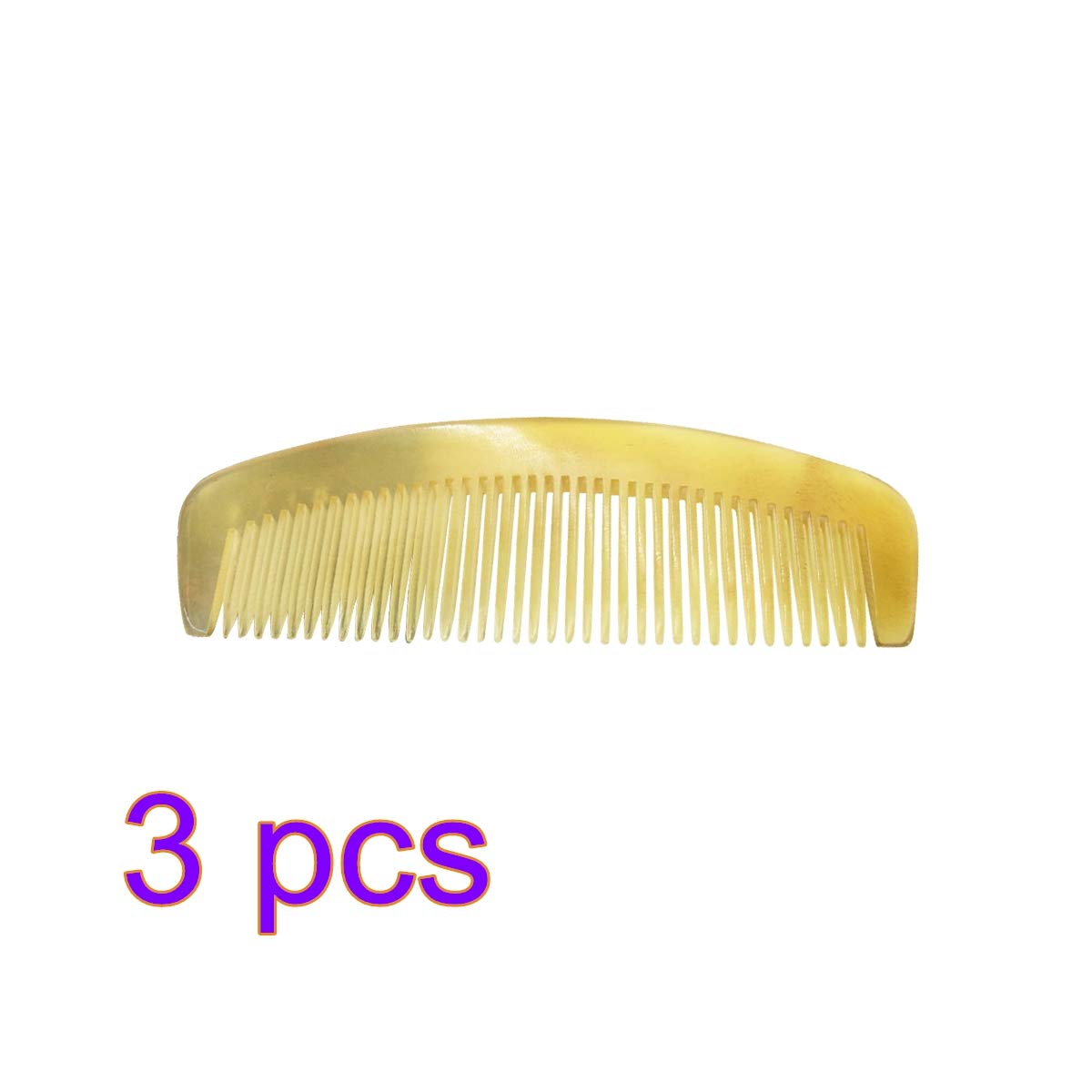 Amazon Com Frcolor 3pcs Natural Ox Horn Hair Comb Anti Static