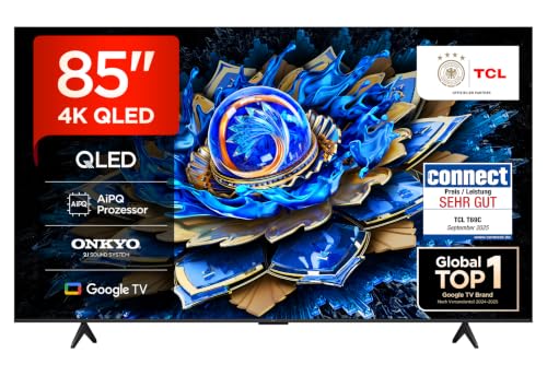 TCL 85T69C 85 Inch QLED, Direct LED TV, 4K HDR TV, Smart Google TV (Dolby