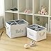 INough Large Basket for Nursery, Baby Toys Storage Bin, Empty Basket for Baby Girls or Boys Room, Wipes and Diapers, Storage Box for Nursery/Kids Room (16 x 12.2 x 11 Inches)
