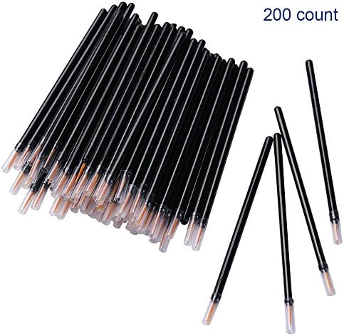 200 Pack Disposable Eyeliner Brush Applicator Cosmetic Eye Wands Makeup Tool