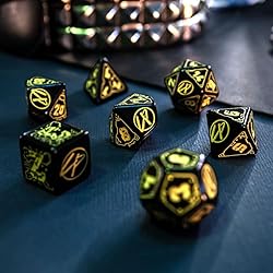 Q-Workshop Cyberpunk Red Dice Set Wet Work, Various