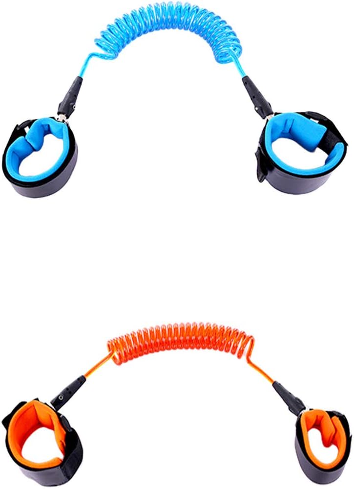 Xiaoyu 2 Colors Baby Anti-Lost Belt, 360 Degree Rotation, Child Walking Safety Toddler Harness, Blue & Orange, 2.5MM