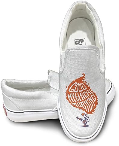 Good Mythical Morning Clip-on Canvas Shoes Rubber Sole To Help Low 37 White