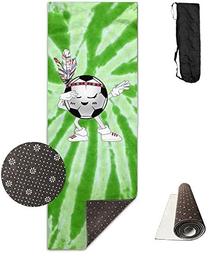 Cute Funny Vintage Dabbing Football Emoji Non-Slip Exercise Yoga Mat Premium Printed Reversible Anti-Tear Fitness Exercise Eco-friendly Yoga And Pilates Mat