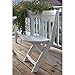 Quik-Fold White Patio Chair