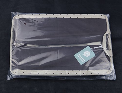 Drawstring Closure for Dust-proof, Storage Box with Handles, Best Storage Container for Clothes/books/ Cosmetics Organization on the Table or in Closet, Khaki Dot - Thumbnail 6