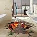 Highpot 3D Flaming Floor Wall Stickers Removable Mural Decals Vinyl Living Room Art