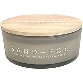 Sand + Fog Scented Candle - Vanilla Sandalwood-Additional Scents and Sizes–100% Cotton Lead-Free Wick - Luxury Air Freshening Jar Candles - Perfect Home Décor for Your Cocktail Table–34oz