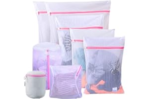 8 Pack Laundry Bag for Delicates, Durable Mesh Laundry Bags with Premium Zipper, Clothing Washing Bags for Delicates for Blou