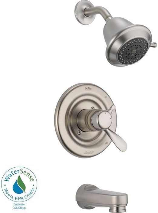 Delta Dual Control Temp Volume Tub Shower With Valve In