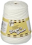 Lily Sugar 'N Cream Yarn, 14 Ounce Cone, White, Single Ball