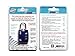Forge TSA Lock Blue-Open Alert Indicator, Alloy Body with Hardened Steel Shackle